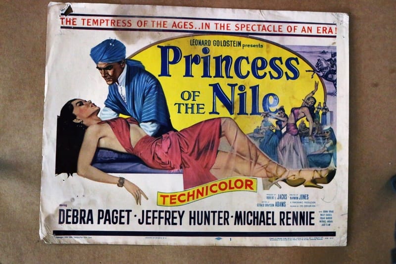 Princess of the Nile 1954 title original lobby card - X Marks The Shop