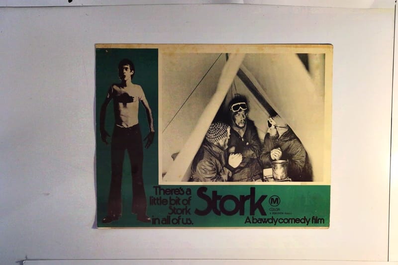 Stork 1971 original Lobby Card Australia - X Marks The Shop