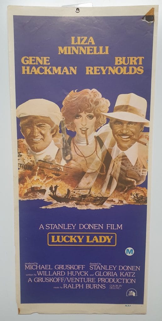 ORIGINAL DAYBILL MOVIE POSTER- LUCKY LADY LIZA MINNELLI ...