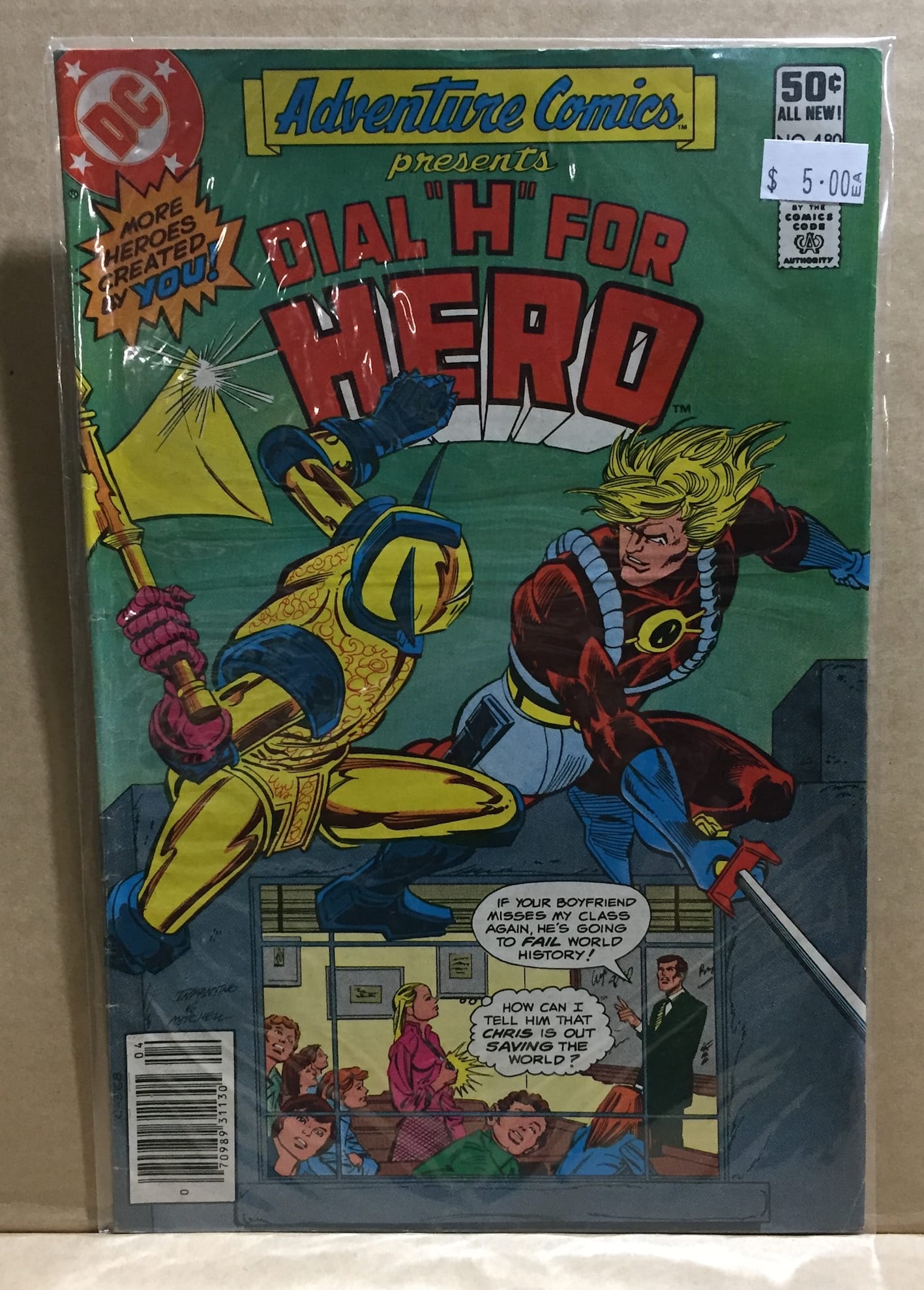 COMIC BOOK - DC DIAL H FOR HERO ADVENTURE COMICS 480 - X Marks The Shop