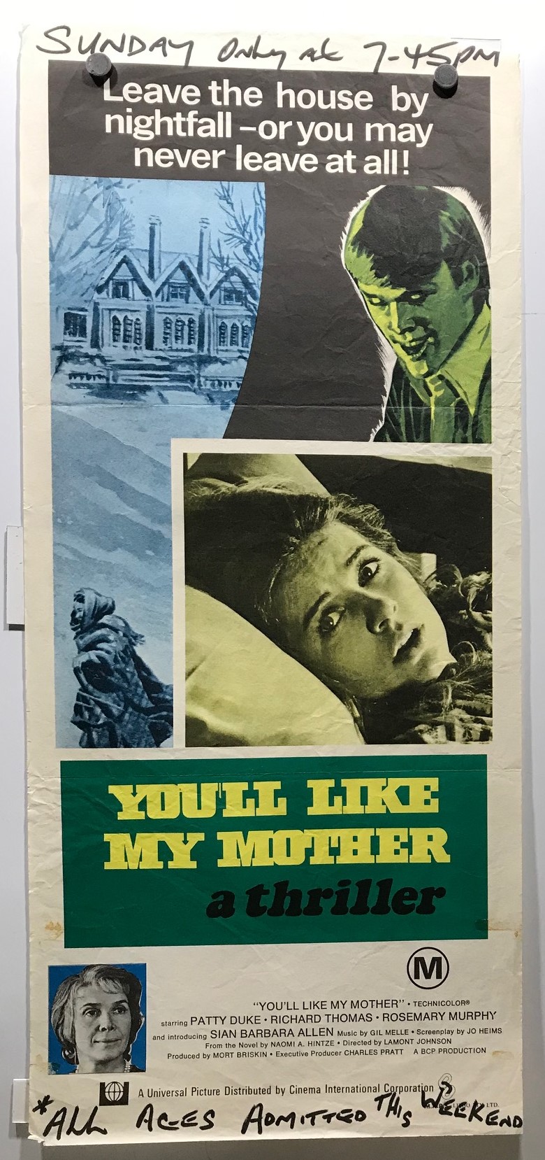 ORIGINAL DAYBILL MOVIE POSTER YOU LL LIKE MY MOTHER Patty Duke original-daybill-movie-poster-you-ll-like-my-mother-patty-duke