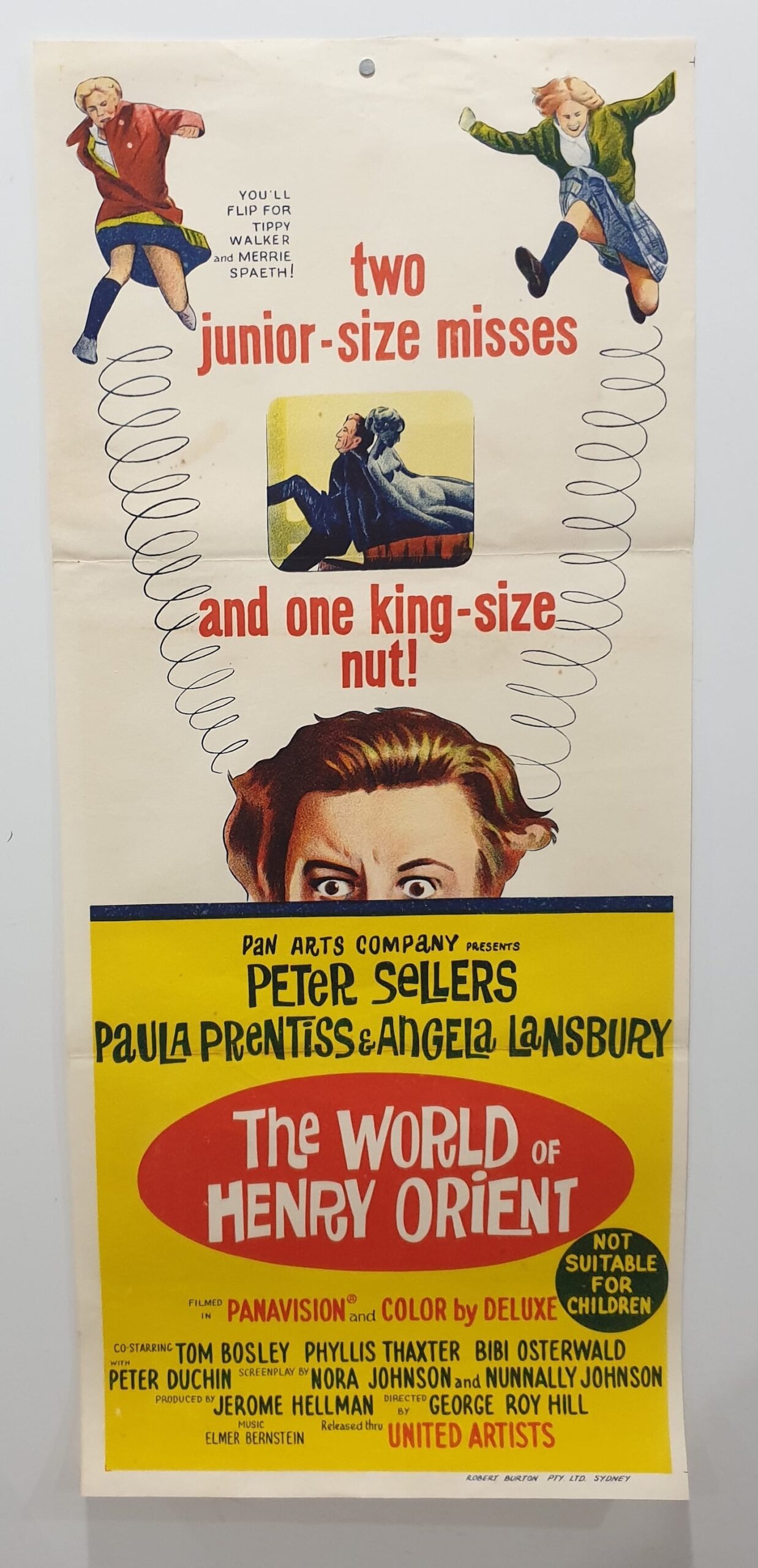 ORIGINAL DAYBILL MOVIE POSTER - THE WORLD OF HENRY ORIENT - 1964 - X ...