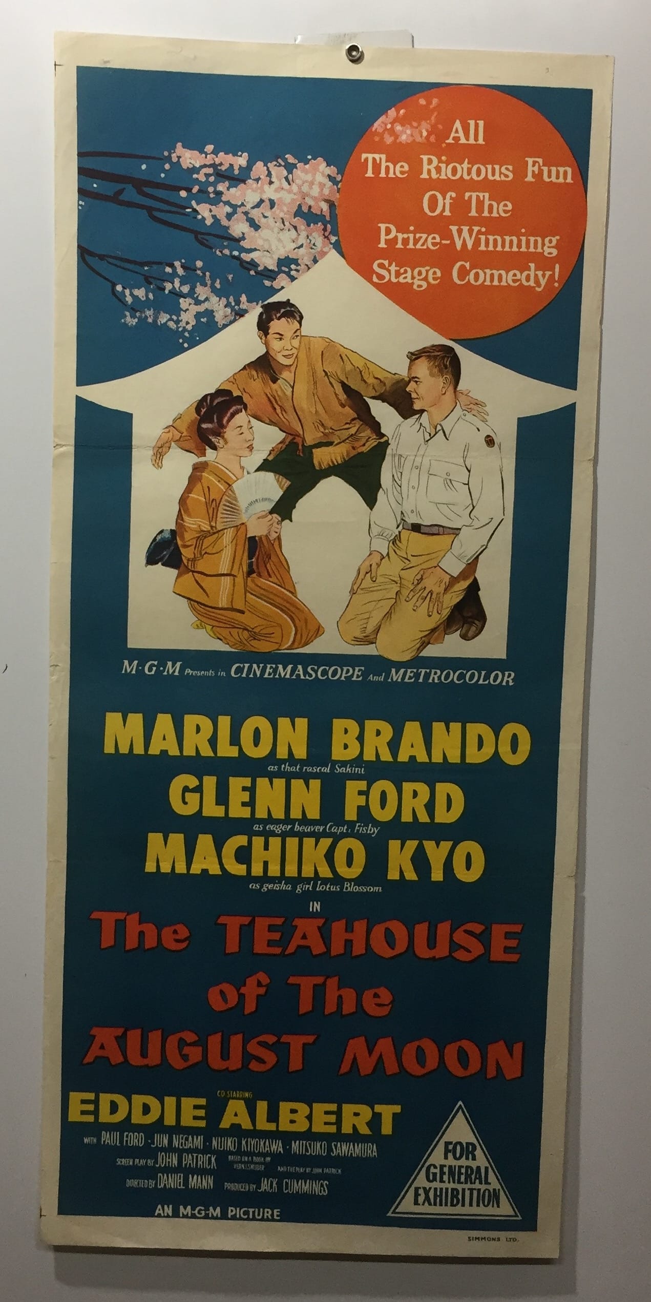 ORIGINAL DAYBILL MOVIE POSTER - THE TEAHOUSE OF THE AUGUST MOON - 1956 ...
