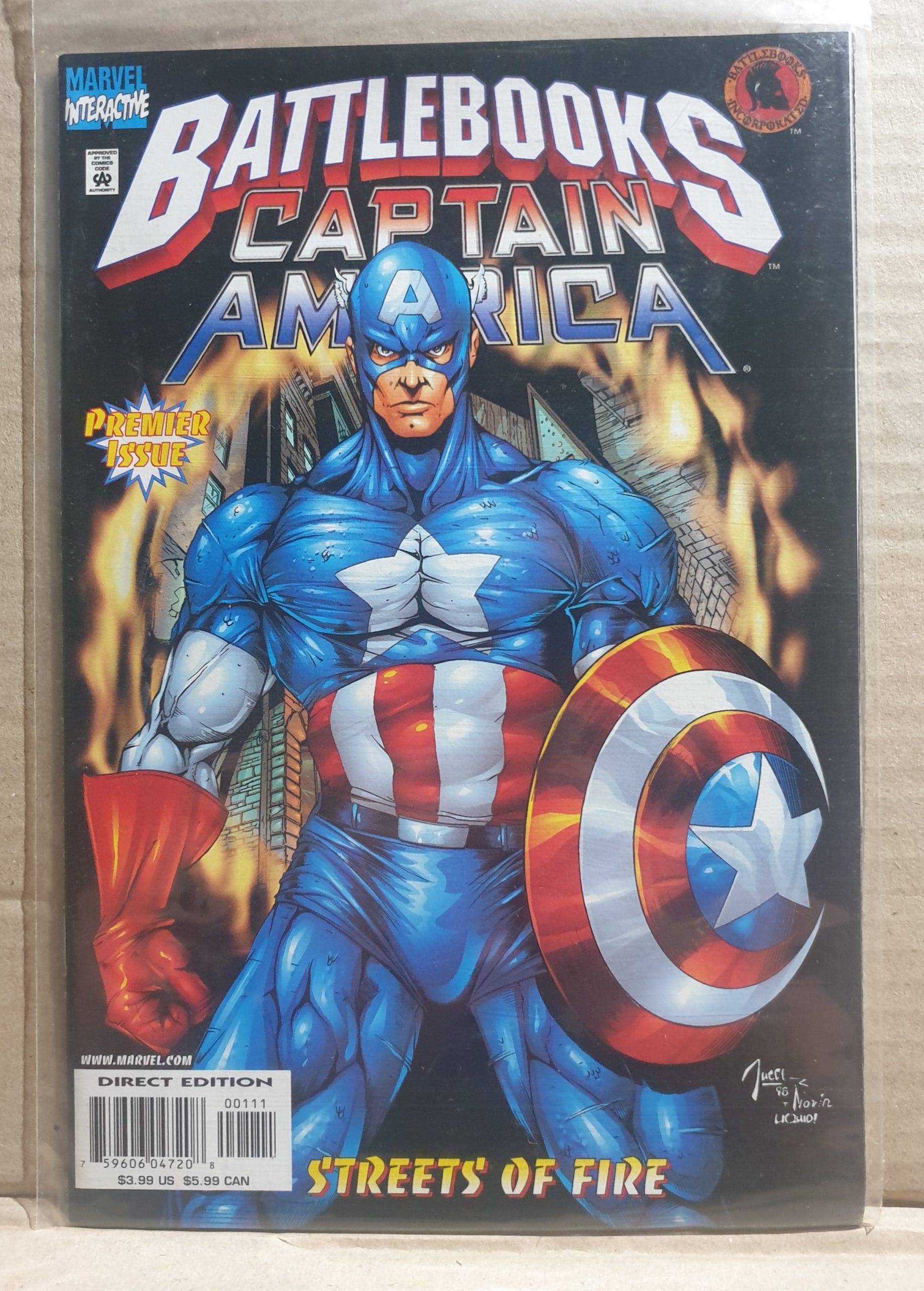 COMIC BOOK ~~ MARVEL CAPTAIN AMERICA BATTLEBOOKS PREMIER ISSUE - X