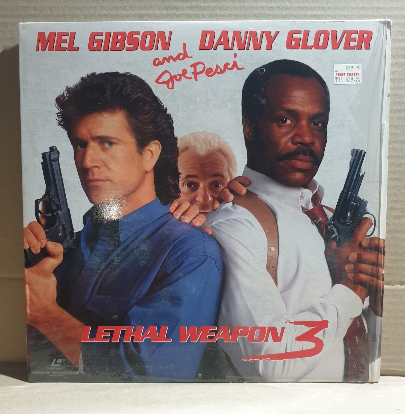 LASERDISC MOVIE LETHAL WEAPON 3 Mel Gibson, Danny Glover, Joe Pesci