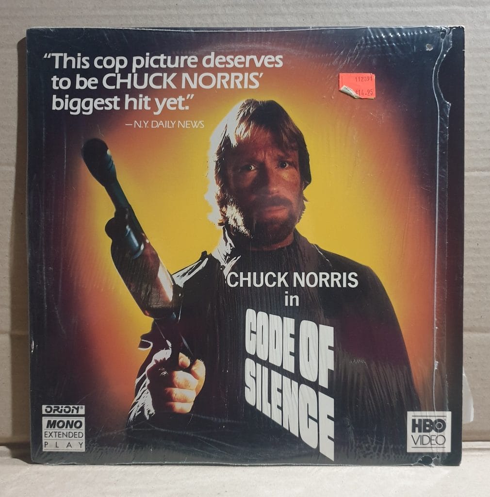LASERDISC MOVIE CODE OF SILENCE Chuck Norris X Marks The Shop