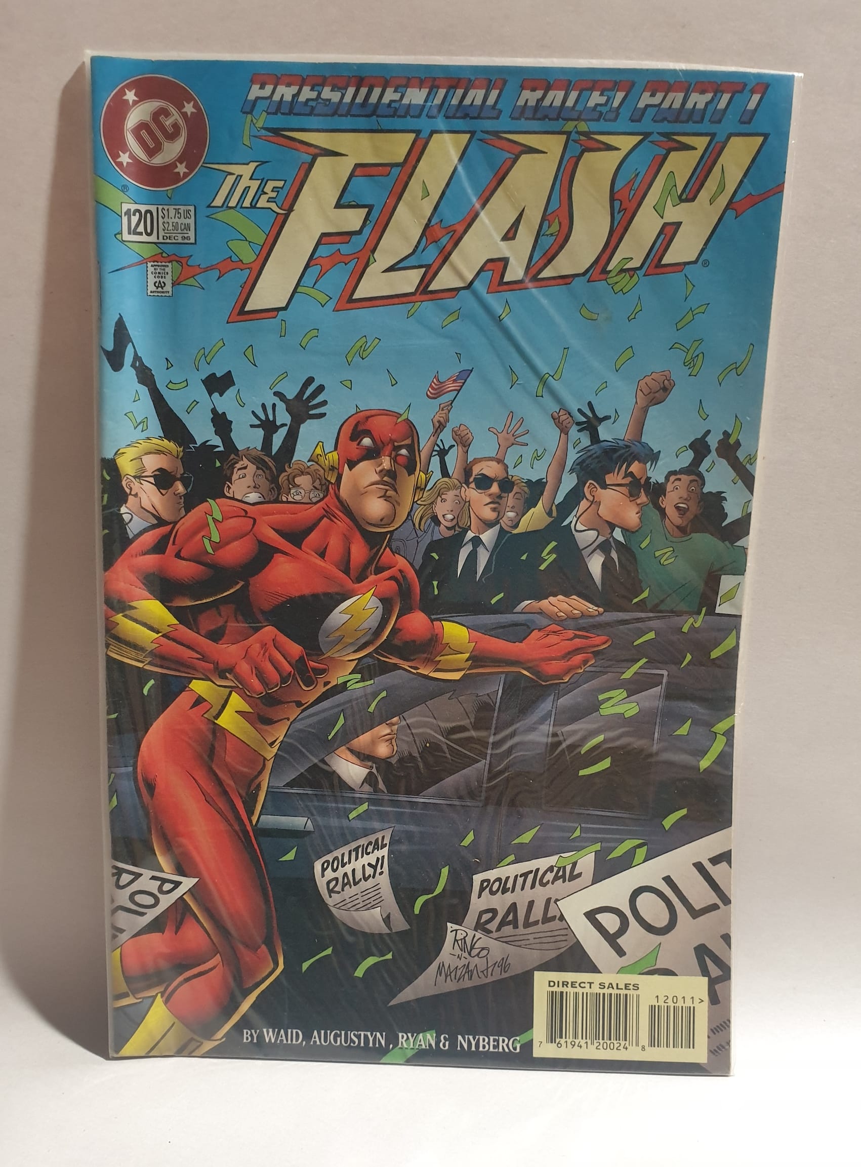 COMIC BOOK ~ THE FLASH DC #120 PRESIDENTIAL RACE! PART 1 - X Marks The Shop