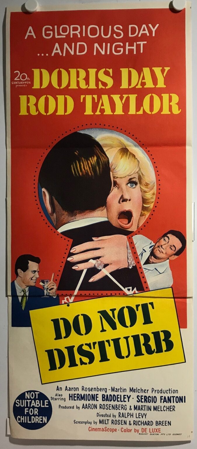 ORIGINAL DAYBILL MOVIE POSTER DO NOT DISTURB Doris Day and Rod