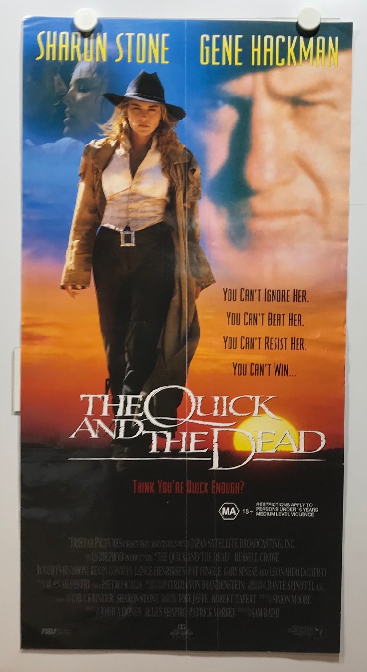 ORIGINAL DAYBILL MOVIE POSTER THE QUICK AND THE DEAD X