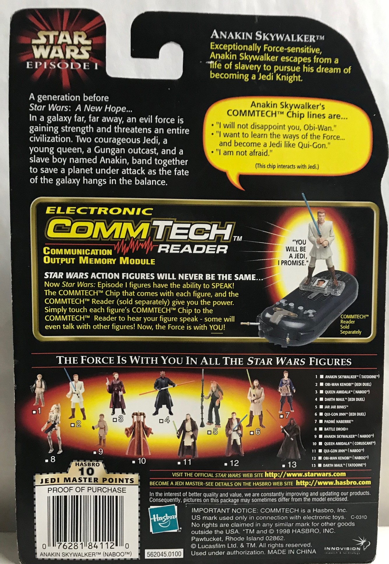 STAR WARS - HASBRO - EPISODE 1 - ANAKIN SKYWALKER - 