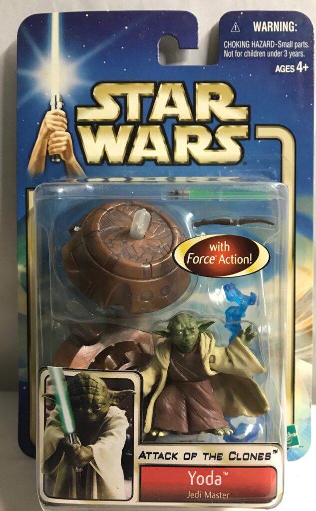 STAR WARS - HASBRO - AOTC - YODA - "JEDI MASTER" - with Lightsaber