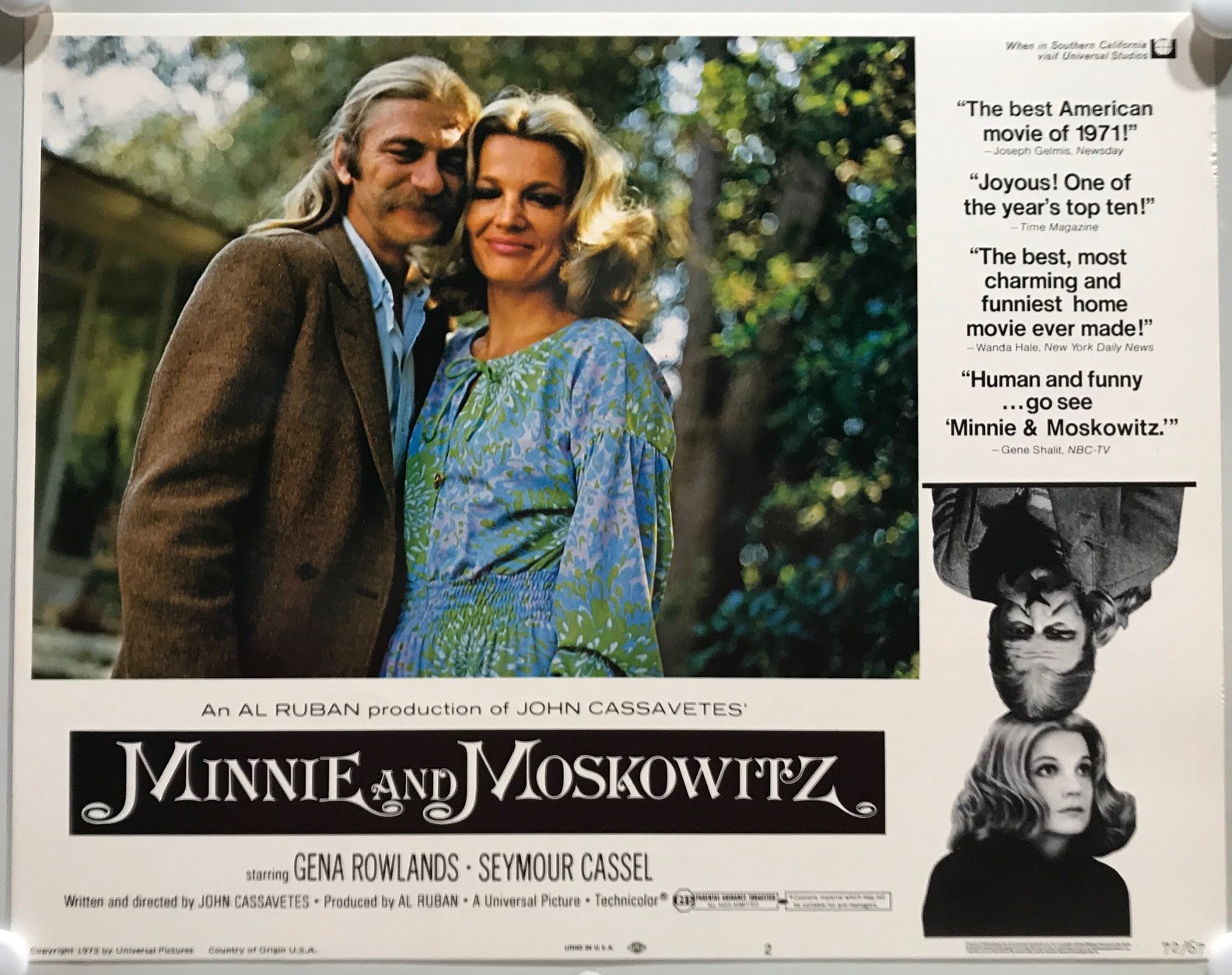 ORIGINAL LOBBY CARDS - MINNIE AND MOSKOWITZ - 1971 - set of 8 - Gena ...